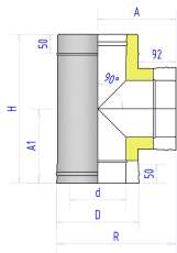 Сэндвич-тройник 2ТР Феникс 90° в Борисове