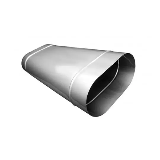 Труба овал. сечения (вставка) L-250 мм из нерж. ст. 304-0,8 мм купить в Борисове