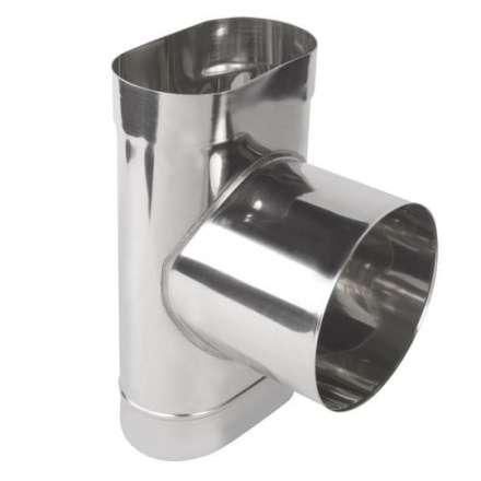 Тройник овальный 90 из нерж. ст. 430-0,8 мм купить в Борисове