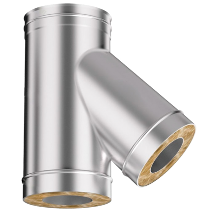 Сэндвич-тройник 45 из нерж. ст. 304-430 0,5-0,5 мм, утепл. 30 мм в Борисове