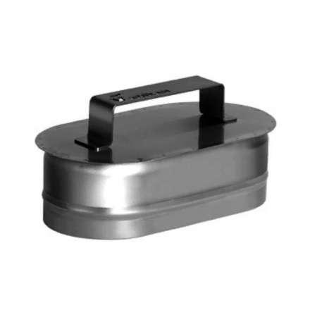 Заглушка овальная с ручкой из нерж. стали 304-0,5 мм купить в Борисове