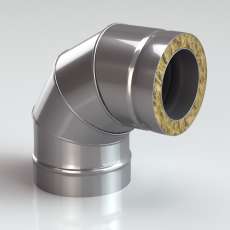 Сэндвич-Колено (Отвод) 90 AISI 430/1,0 мм, изол. 50 мм купить в Борисове