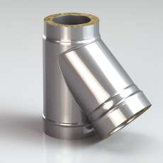 Сэндвич-Тройник 45 из нерж. ст. 430-430 1,0-0,5 мм, утепл. 50 мм купить в Борисове