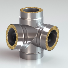 Четверник утепленный 90 из нержавейки фото в Борисове