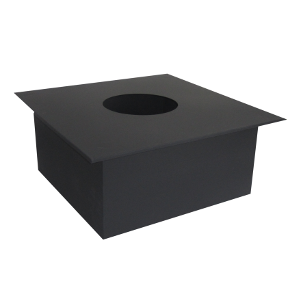 Потолочно-проходной узел (ППУ) КПД ЧЕРНЫЙ под сэндвич (450x450) купить в Борисове