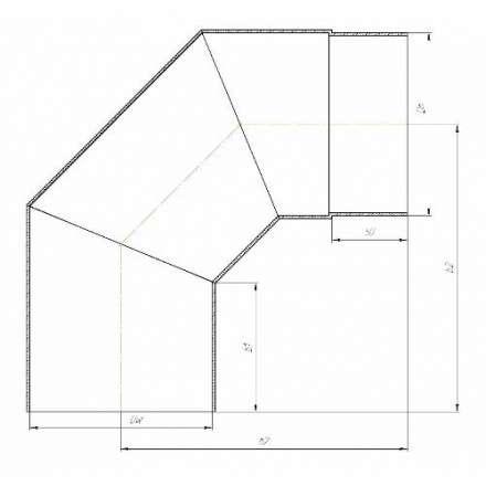 Отвод 90° КПД ЧЕРНЫЙ в Борисове