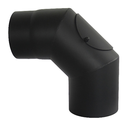 Отвод 90° с ревизией КПД ЧЕРНЫЙ купить в Борисове