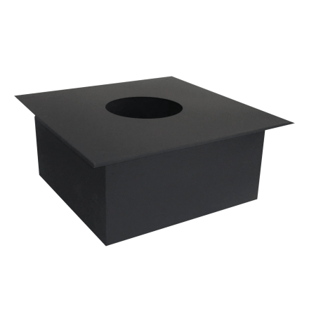 Потолочно-проходной узел (ППУ) КПД ЧЕРНЫЙ под стакан (450x450) фото в Борисове