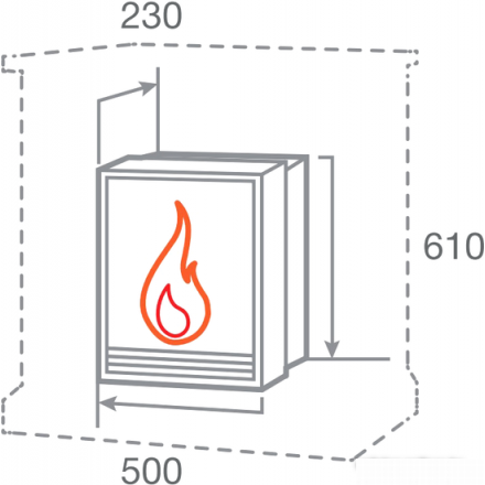 Электрокамин RealFlame FOBOS-S LUX BR в Борисове