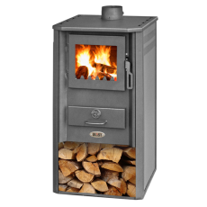 Печь-камин Blist Oganj LM стальная дверца красная фото в Борисове