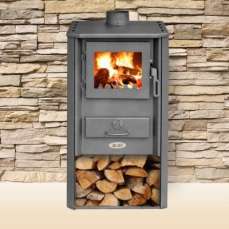 Печь-камин Blist Oganj LM стальная дверца красная фото в Борисове