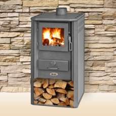 Печь-камин Blist Oganj LM стальная дверца красная фото в Борисове