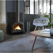 Купить Печь-камин Invicta Stimo в интерьере чугунная в Борисове в Борисове