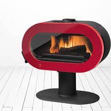 Купить Печь-камин Invicta Fifty Sur Pied Ivoire в интерьере чугунная в Борисове в Борисове