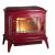 Купить Печь-камин Invicta Bradford красная эмаль в интерьере чугунная в Борисове в Борисове