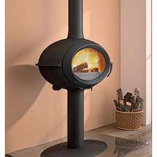 Купить Печь-камин Invicta Brio в интерьере чугунная в Борисове в Борисове