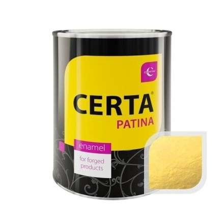 Термостойкая краска CERTA Патина Золото 0,08 кг купить в Борисове