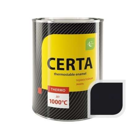 Термостойкая краска CERTA чёрная 0,8 кг в Борисове