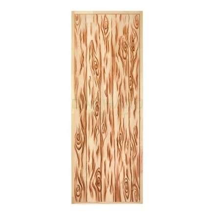 Дверь глухая из цельного массива Озорной Дед 1900x700 липа Класс А коробка из сосны в Борисове