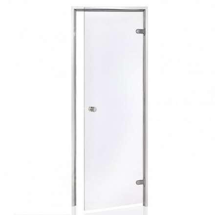 Дверь для бани стеклянная Harvia 8/19 коробка алюминий, стекло прозрачное в Борисове