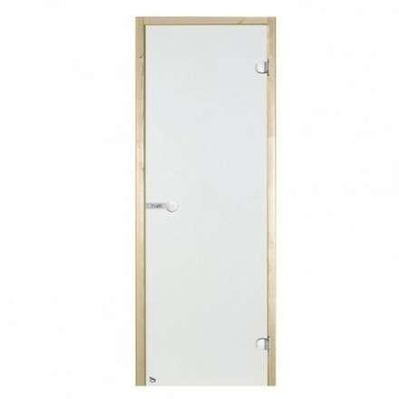 Дверь для бани стеклянная Harvia 7/19 коробка сосна, прозрачная в Борисове