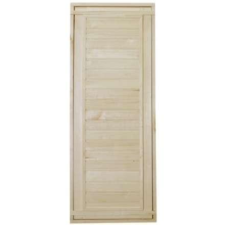 Дверь для бани ComfortProm 700x1800 осина деревянная глухая с фольгой купить в Борисове