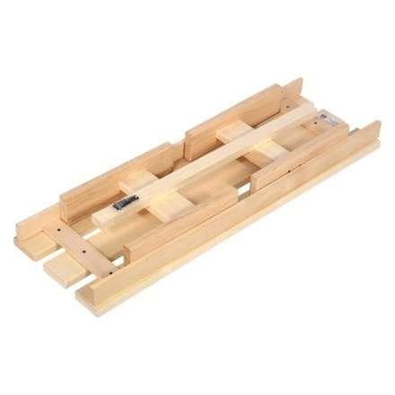 Лавочка разборная 100х33х43 см для бани и сауны (липа) 03600 в Борисове