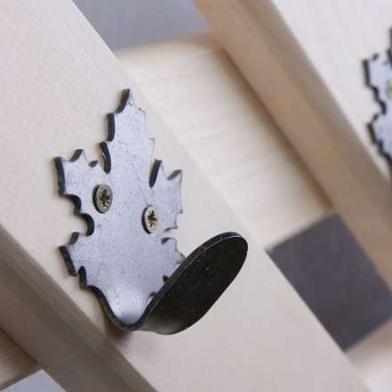 Вешалка Ромб с 5-ю железными кленовыми крючками в Борисове