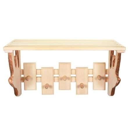 Полка-вешалка 5 крючков резная в Борисове