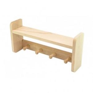 Полка с вешалкой 1 уровень 4 рожка в Борисове