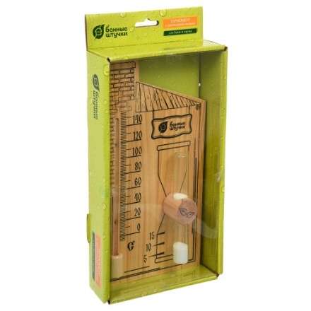 Термометр с песочными часами для бани и сауны 18036 в Борисове