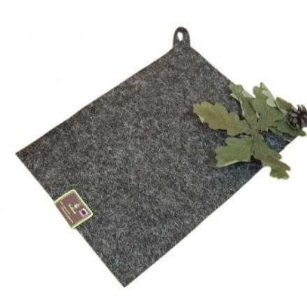 Коврик для бани и сауны, 30 х 40 см, войлок серый Б42030 купить в Борисове