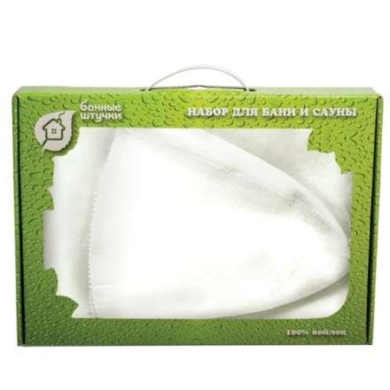 Набор из двух предметов (Шапка Классик, коврик белый) 41103 в Борисове