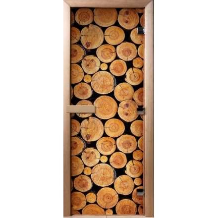 Дверь для сауны Doorwood с фотопечатью A043 1900x700 в Борисове