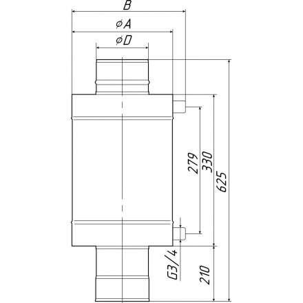 Теплообменник Термофор КОСТАКАН 8 л самоварного типа в Борисове