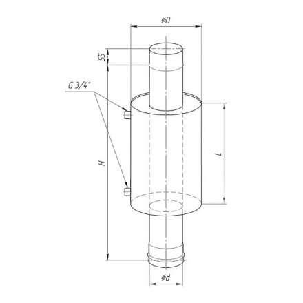 Бак Ferrum Комфорт для печи с водяным контуром 7 л в Борисове