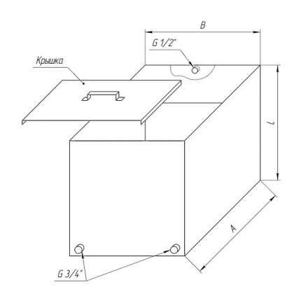 Бак Ferrum Комфорт для теплообменника 110 л в Борисове