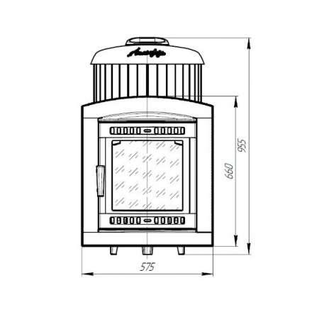 Печь банная ProMetall Атмосфера L в ламелях Жадеит в Борисове
