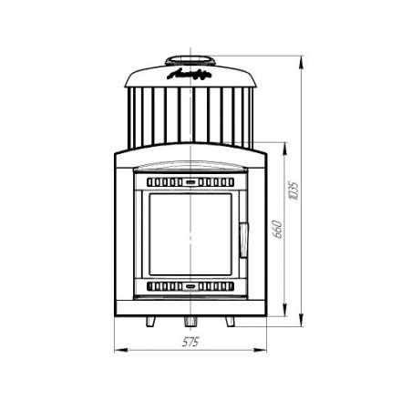 Печь банная ProMetall Атмосфера XL в ламелях Россо Леванто в Борисове