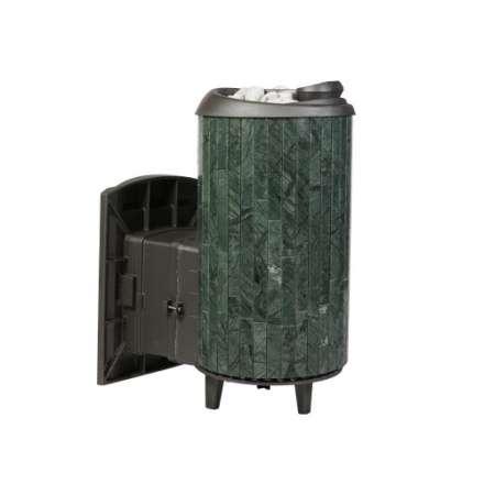 Печь банная ProMetall Атмосфера L+ в ламелях Верде Гватемала наборный рисунок в Борисове