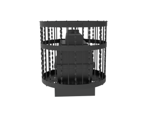 Чугунная банная печь Kennet Бастион 22 сетка витая в Борисове