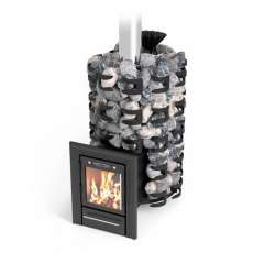 Печь для бани Семирамида Inox Люмина антрацит Амазонка бай фото в Борисове