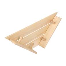 Полка-вешалка 4 крючка угловая,58*11*29 см купить в Борисове