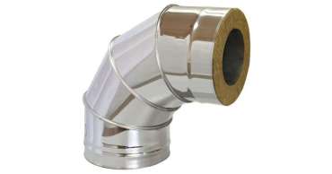 Сэндвич-колено Нерж+Нерж (AISI 430/0,8мм) 90* 4 секции купить в Борисове