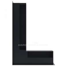 Решетка люфт угловая левая 400х600х90 (графит) в Борисове