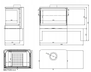 Печь-камин KFD STO MAX 14 3F Амазонка бай фото в Борисове
