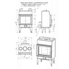 Топка каминная ТКТ 10.0-02 (в модификации FENIX 1) в Борисове