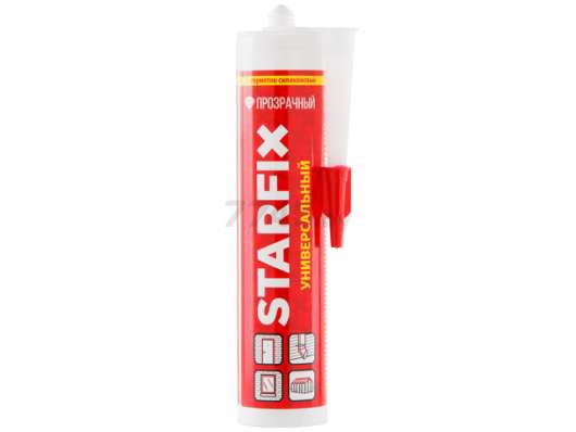 Герметик универсальный STARFIX прозрачный в Борисове