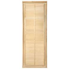 Дверь глухая с фольгой 1,9х0,7 м., липа Класс Б, коробка из липы Амазонка бай фото в Борисове