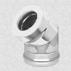 Сэндвич-колено 45° AISI 430 1,0мм/0,5мм, KERALUX купить в Борисове